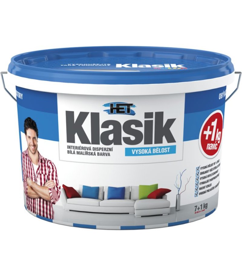 Farba interiérová Klasik 7kg+1kg